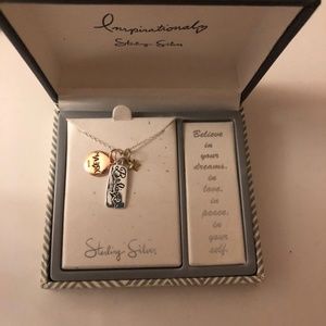 Believe and Hope Necklace in Sterling Silver